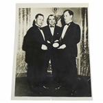 Bobby Jones, Avery Brundage & H.H. Ramsey Present Sullivan Medal 1931 Wire Photo
