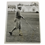 Bobby Jones Sr. Golfing at Augusta Country Club 1932 ACME Wire Photograph 