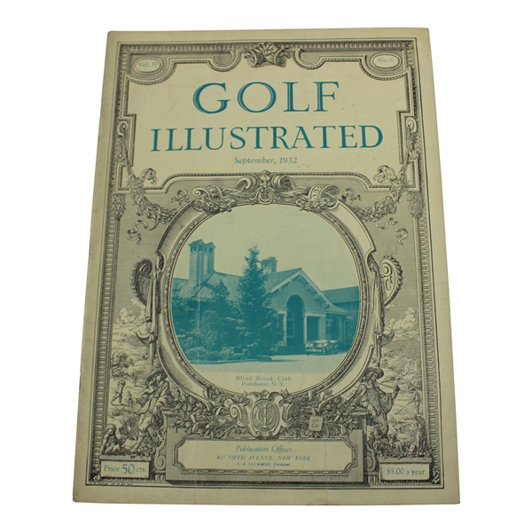 1932 Golf Illustrated Vol 37 No. 6 Magazine - September