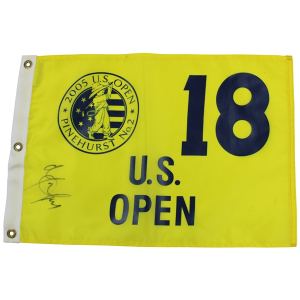 Michael Campbell 2005 US Open at Pinehurst No. 2 Yellow Screen Flag JSA ALOA