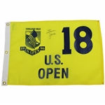 Steve(n) Jones Signed 1996 US Open at The Congressional Yellow Screen Flag JSA ALOA