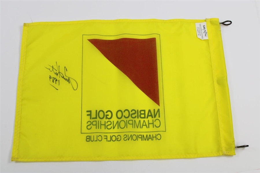 Tom Kite Signed Nabisco Championships at Champions GC Course Flag with '1989' JSA ALOA