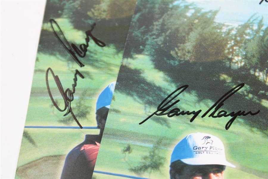 Chi-Chi Rodriguez's Personal Three (3) Multi-Signed Posters with Gary Player & Hale Irwin JSA ALOA