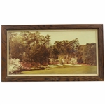 Chi-Chi Rodriguezs Personal Masters Tournament Gift - Hole #13 Reproduction from 1970 Oil Painting - Framed