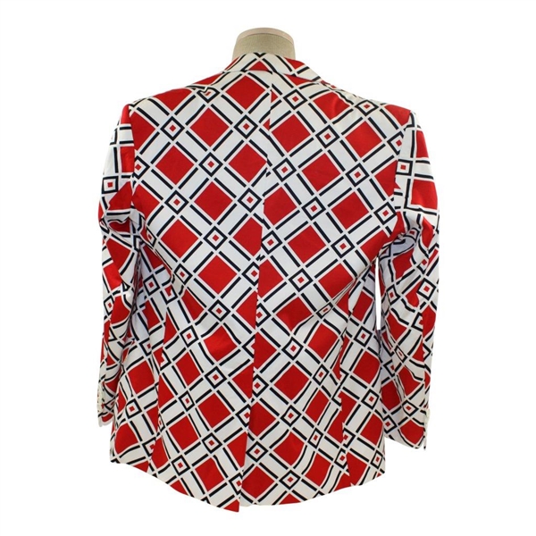 John Daly Signed Personal Hand-tailored LoudMouth Red with White & Black Themed Sport Coat JSA ALOA