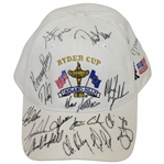 Tiger Woods & Team Signed 2004 Ryder Cup at Oakland Hills Hat - The DiMarco Collection JSA ALOA