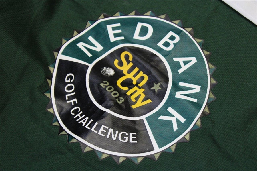 Chris DiMarco's Match Used 2003 Nedbank Sun City Golf Challenge Green Caddy Bib