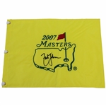 Zach Johnson Signed 2007 Masters Embroidered Flag - The DiMarco Collection JSA ALOA