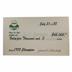 Chi-Chi Rodriguezs Personal 1988 Digital Seniors Classic Oversize Winner Check 45,000