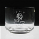 Chi-Chi Rodriguezs Personal El Legado Festival Of Golf 2nd Place Glass Bowl Trophy