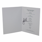 Tiger Woods Signed 2005 Masters Champion Dinner Menu - Night of Win!  JSA ALOA