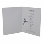 Tiger Woods Signed 2005 Masters Champion Dinner Menu - Night of Win!  JSA ALOA