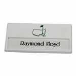 Masters Champion Ray Floyd Personal White Nametag with Green Logo