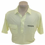 Chi-Chi Rodriguezs Personal Lt Yellow Golf Shirt with Toyota Sponsor
