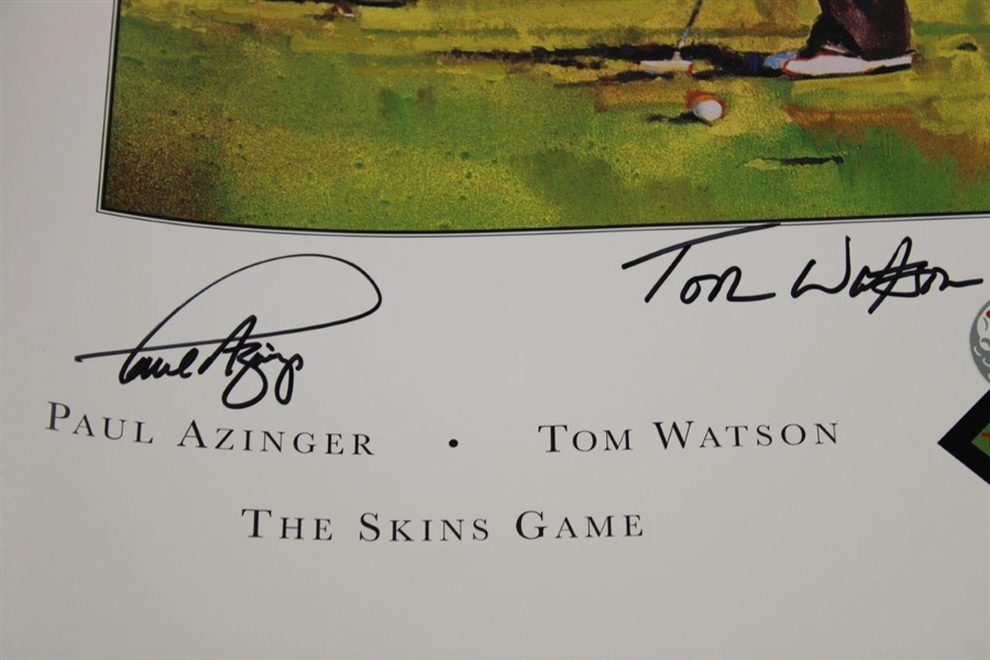 Payne Stewart, Watson, Couples & Azinger Signed 1994 The Skins Game Poster JSA ALOA