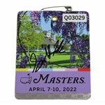 Scottie Scheffler Signed 2022 Masters Series Badge #Q03029 JSA #AB50439