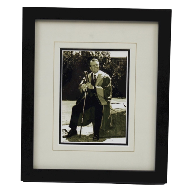 Framed Photo of Gary Player In Robe For Induction