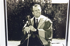 Framed Photo of Gary Player In Robe For Induction