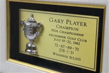 Aronimink GC Awarded Honorary Life Membership To Gary Player Plaque