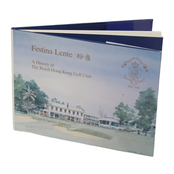 Gifted & Signed History of The Royal Hong Kong GC Book To Gary Player - 1989