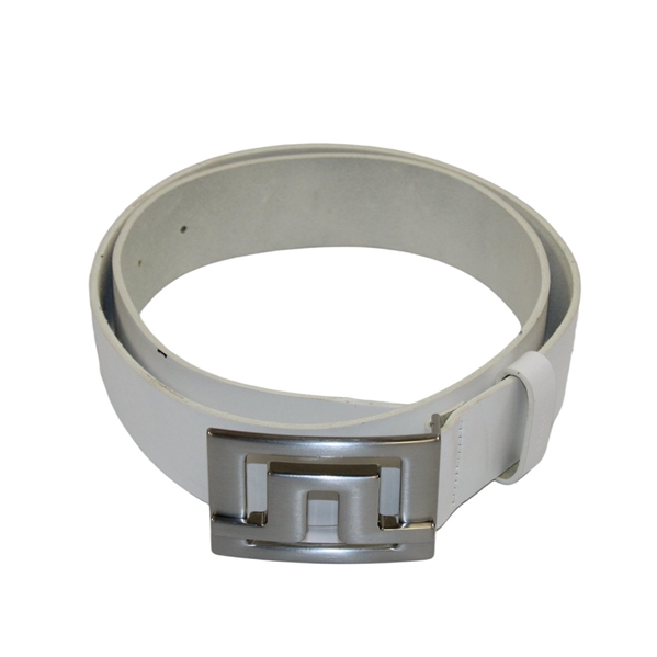 Gary Players Personal Worn White JL J. Lindberg Stockholm Belt