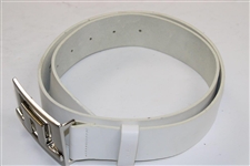 Gary Player's Personal Worn White JL J. Lindberg Stockholm Belt