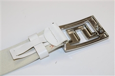 Gary Player's Personal Worn White JL J. Lindberg Stockholm Belt
