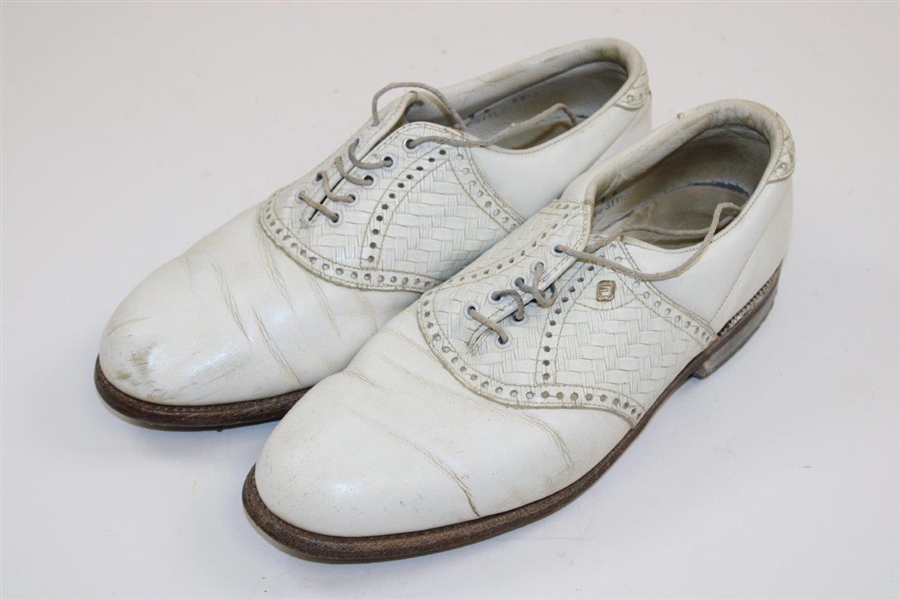 Gary Player's Personal White Footjoy Golf Shoes