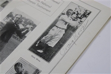 1935 Masters Program Signed By Champ Sarazen, R-Up Wood, & LA Little JSA ALOA