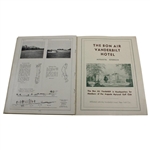 1935 Masters Program Signed By Champ Sarazen, R-Up Wood, & LA Little JSA ALOA