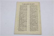1958 World Amateur Golf Team Championship St Andrews Record Book Bobby Jones Capt.