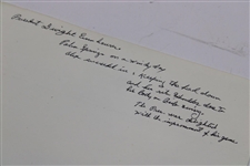 Alex Morrison Original Photo of President Eisenhower with Handwritten Notes
