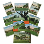Ten (10) Vintage Bobby Jones Golf Club & Augusta National Clubhouse Postcards