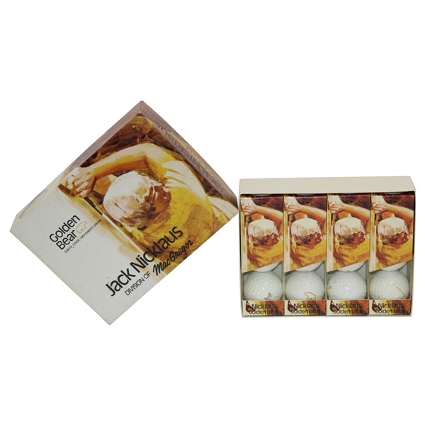 Classic Dozen Macgregor Golden Bear Logo Golf Balls In Original Box