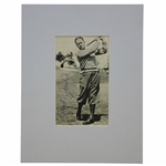 Bobby Jones Signed Small Photo Image - Matted JSA ALOA