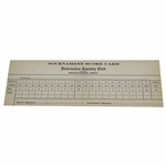 1930 US Open at Interlachen official Scorecard - Bobby Jones Grand Slam
