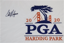 Collin Morikawa Signed 2020 PGA White Embroidered Flag JSA #Wit719693