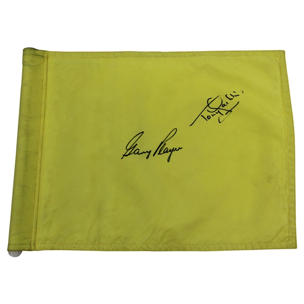 Gary Player & Tony Jacklin Signed Royal Lytham St. Annes Course Flag JSA ALOA