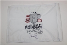 President George Bush Signed 'The Bush Center Warrior Open' Flag JSA ALOA