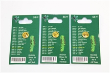 Three (3) 2014 Masters Tournament Commemorative Pins In Original Package