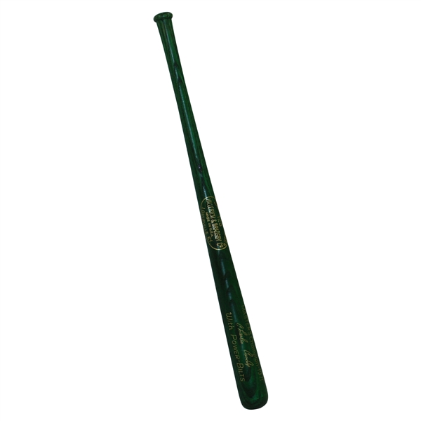 Charles Coodys Personal 1971 Masters Louisville Slugger Mini Green Bat