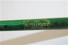 Charles Coody's Personal 1971 Masters Louisville Slugger Mini Green Bat