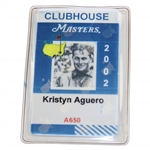 2002 Masters Tournament Clubhouse Badge #A650 - Tigers 3rd Masters Win