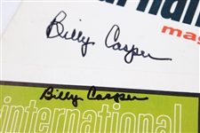 Two (2) Billy Casper Signed official Programs From Wins JSA ALOA