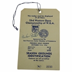 1956 Western Open Ticket Signed By Champion Mike Fetchik JSA ALOA
