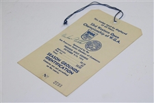 1956 Western Open Ticket Signed By Champion Mike Fetchik JSA ALOA