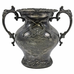1898 Locustwood Golf Club Derby Silver Co. Quadruple Plated Trophy Won By Tefft