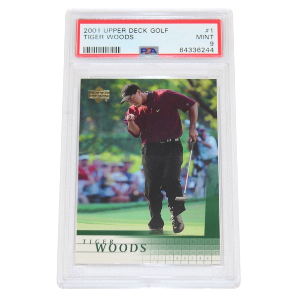 Tiger Woods 2001 Upper Deck Golf Card #1 - Mint 9 #64336244