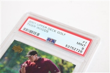 Tiger Woods 2001 Upper Deck Golf Card #1 - Mint 9 #53752726
