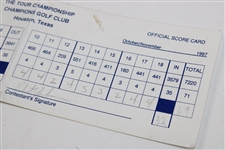 Phil Mickelson & Champion David Duval Signed 1997 Tour Championship Scorecard JSA ALOA